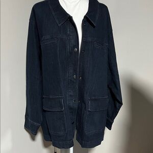 Universal Standard Dark Blue Jean Jacket
